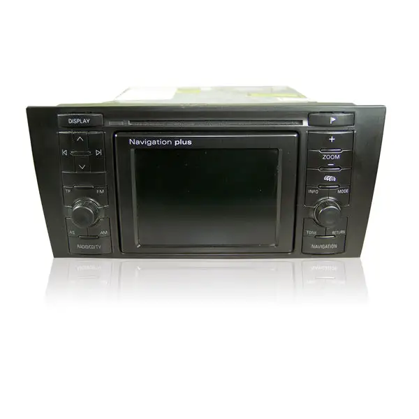 Audi A8 Navigation Plus Reparatur Lesefehler mit schwarzem Navigationssystem