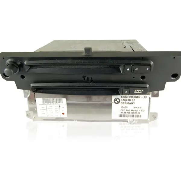 Schwarzer DVD Player für BMW 5er E60/E61 CCC bei DVD Laufwerk defekt zur Navi Reparatur