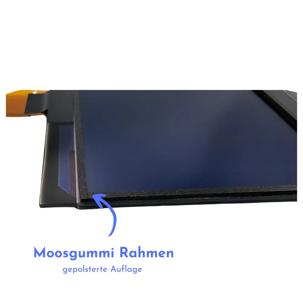 Dunkler Bildschirm mit Schaumrahmen für Premium Display Ford Tacho und Kombiinstrument