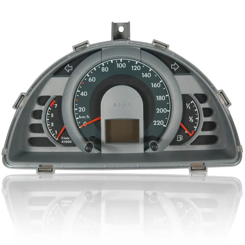 Graues Armaturenbrett des VW Fox Tacho Reparatur bei Pixelfehler Kombiinstrument