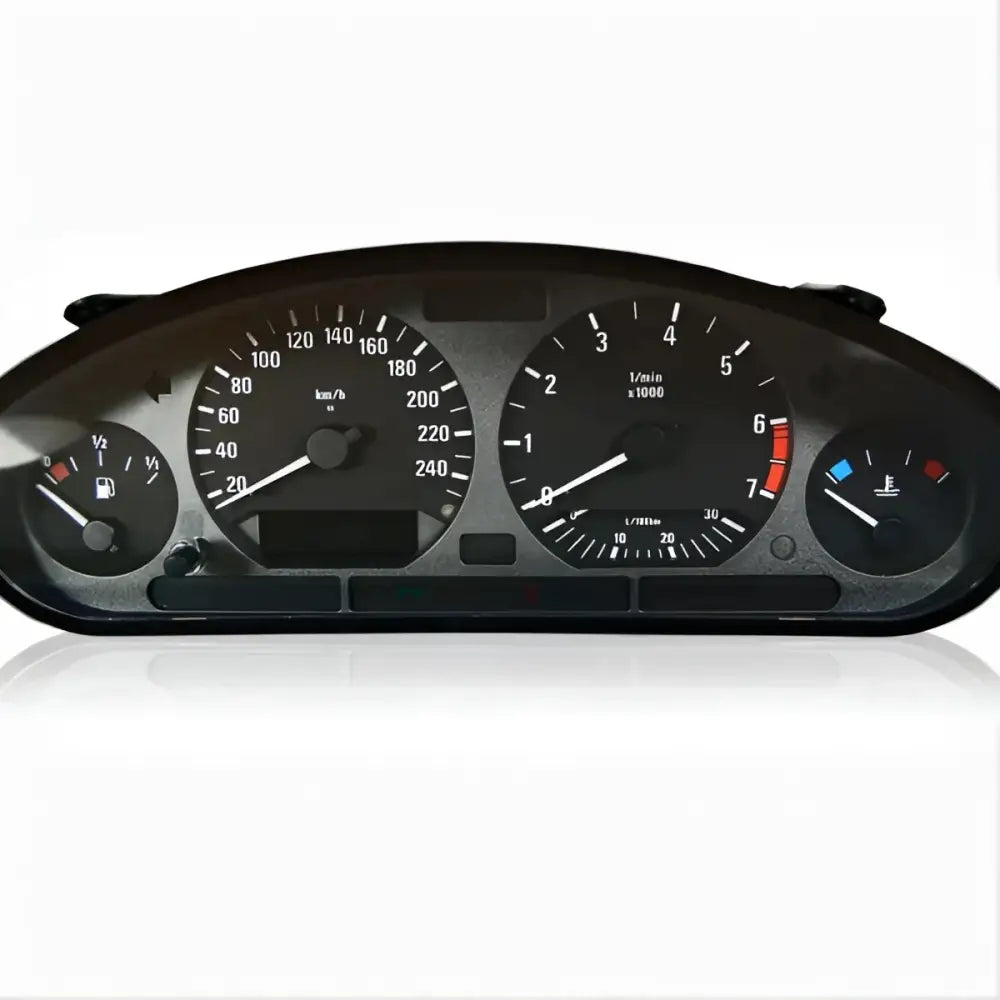BMW 3er E36 Tacho mit repariertem Pixelfehler im Kombiinstrument