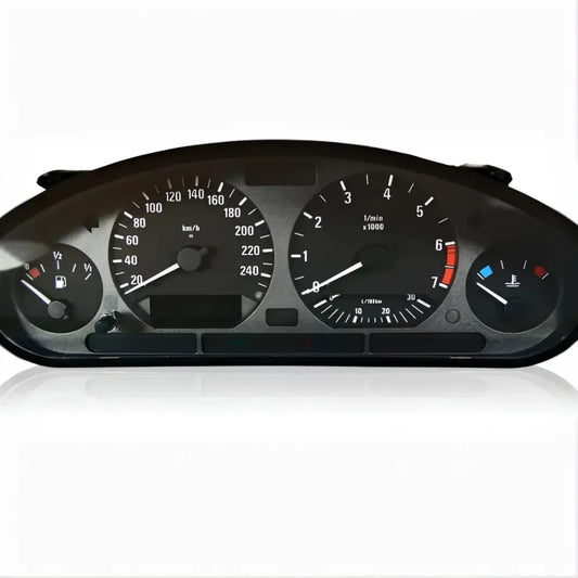 BMW 3er E36 Tacho mit repariertem Pixelfehler im Kombiinstrument