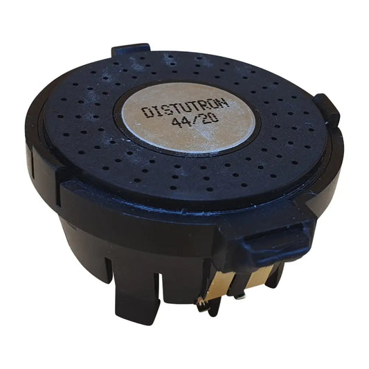 Schwarzes elektronisches Bauteil mit perforiertem Oberteil für Lichtwarnsummer VW Touran 1T Tacho Kombiinstrument