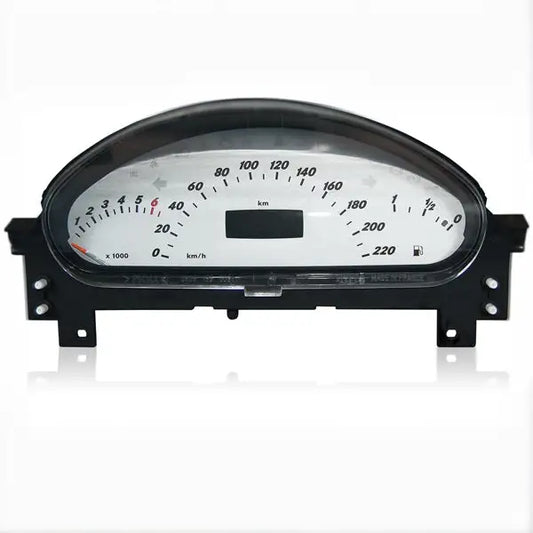Car Speedometer mit weißem Ziffernblatt und schwarzem Rahmen für Mercedes Klasse W168 Tacho Reparatur