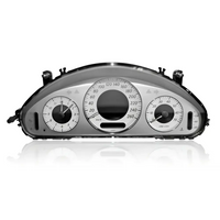 Mercedes CLK W209 Tacho mit Geschwindigkeitsmesser, Uhr und Temperaturanzeige