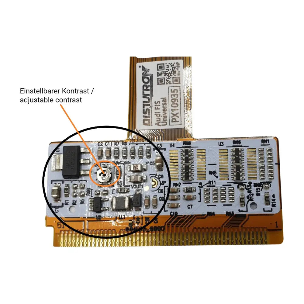 Elektronische Leiterplatte mit einstellbarem Kontrast für Premium FIS Display Audi A3